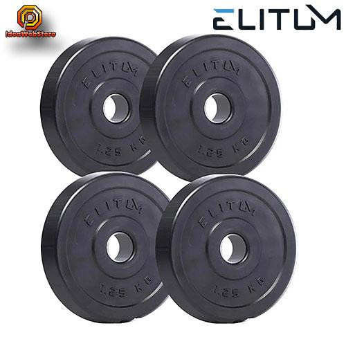 Набор композитные диски (блины) ELITUM для гантелей и штанги 4 штуки по 1,25 кг с диаметром отверстия 30мм Киев - изображение 4