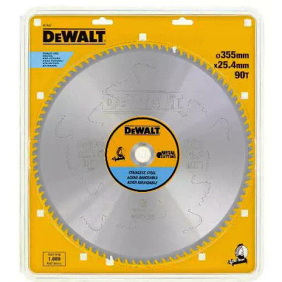 Диск пильный DeWALT METAL CUTTING , 355 х 25.4 мм, 90 z, MTCG+R, 10 град, (DT1922) Винница - изображение 2
