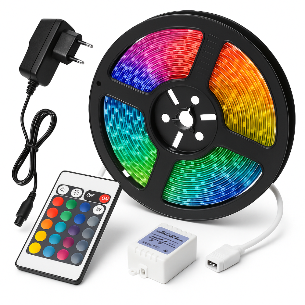 Длинная светодиодная лента для подсветки, RGB LED лента для творчества светодиодная хорошая 5050 NZ-93 Львов - изображение 3