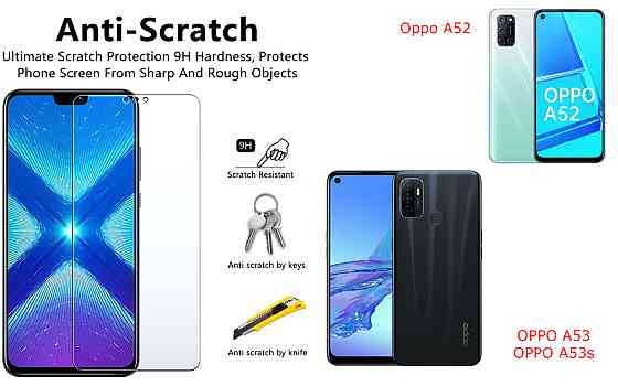 Защитное стекло NeoGlass для Oppo A52, OPPO A53, OPPO A53s – ультрапрозрачное и устойчивое Киев