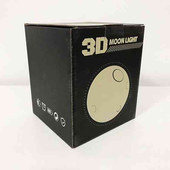 Універсальна настільна лампа нічник декор Moon Lamp 13 см, Нічник з LED підсвічуванням від USB MC-90 Львів