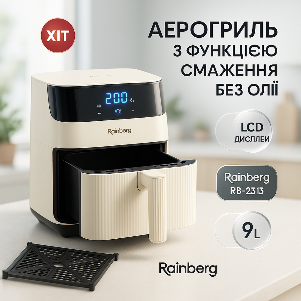 Аерогриль на пару, Аерогриль для запікання та смаження, Електроприлад для смаження без олії YL-37 Львів - фото 13