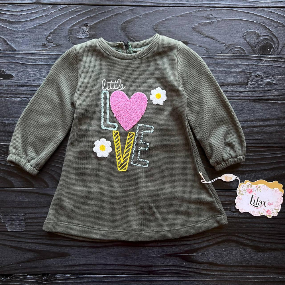 Дитяча сукня Lilax Хакі, 18-24міс (86-92см) Київ - фото 1