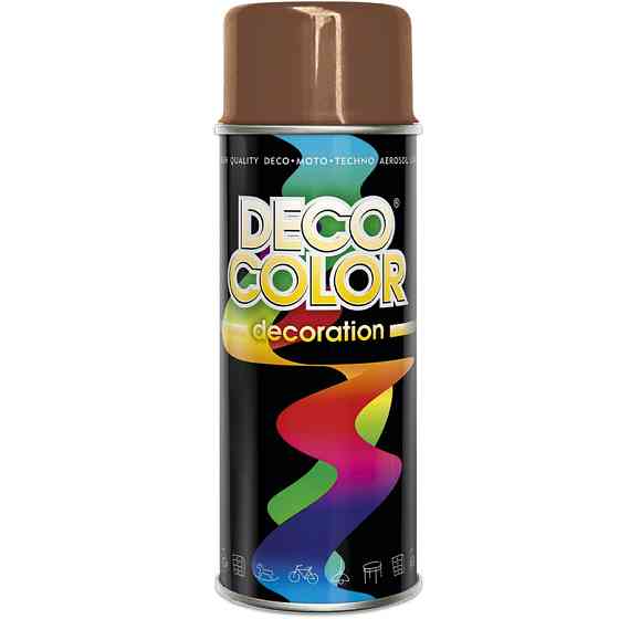 Краска аэрозольная алкидная DecoColor коричневый (RAL8003) 400мл Киев