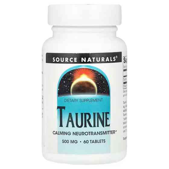 Таурин Source Naturals Taurine 500 мг 60 таблеток Луцк