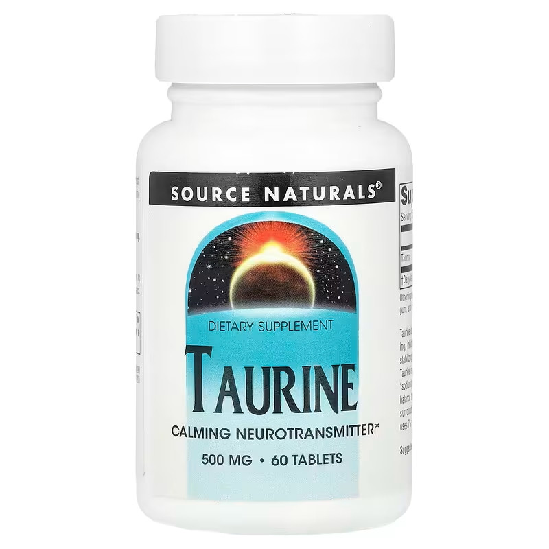 Таурин Source Naturals Taurine 500 мг 60 таблеток Луцьк - фото 1