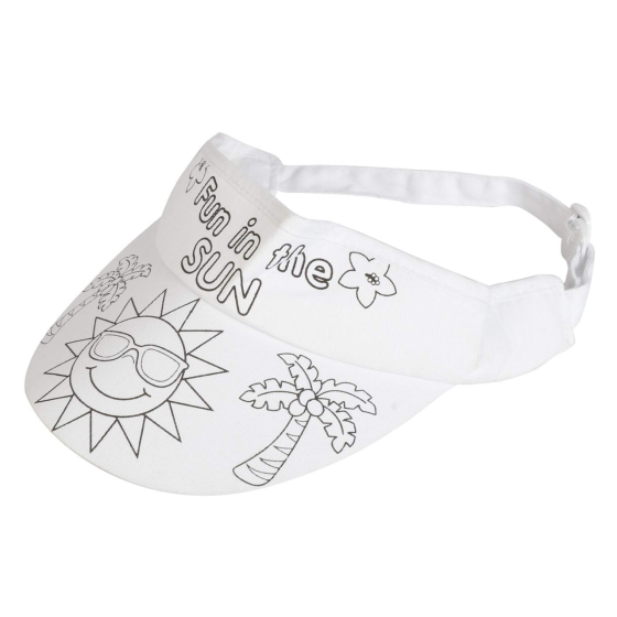 Дитячий набір для творчості: кепка-розмальовка з тканинними маркерами (4 кольори), дизайн Сонце Кам'янець-Подільський