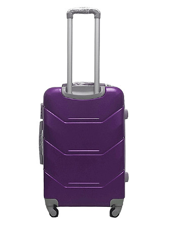 Чемодан пластиковый MILANO BAG 147 средний 65 см фиолетовый Киев - изображение 3
