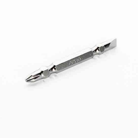 Бита 2-х стороння РН2-SL6*65 мм хром 1 шт Харків