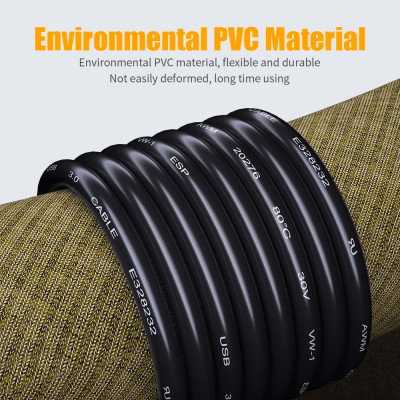 Дата кабель USB 3.0 AM/AM 2.0m 5Gbps black Essager (EXCAA-YTD01) Винница - изображение 9