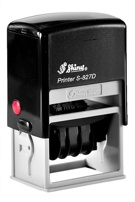 Датер пластиковый, автомат. со свободным полем 30х50мм   (двухцветная подушка) Київ - фото 1