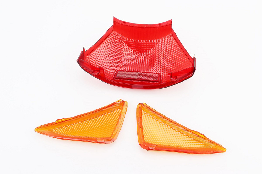 Honda LEAD AF-48 "скло"- стопа, червоне + поворотів, жовті к-кт 3шт Київ - фото 2