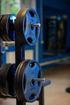 Штанга олімпійська чавунна на 220 кг Гантелі, гирі, штанги та диски набірні Київ