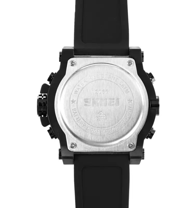 Часы мужские наручные спортивные Skmei 2065 (Черный с белым) Киев - изображение 8