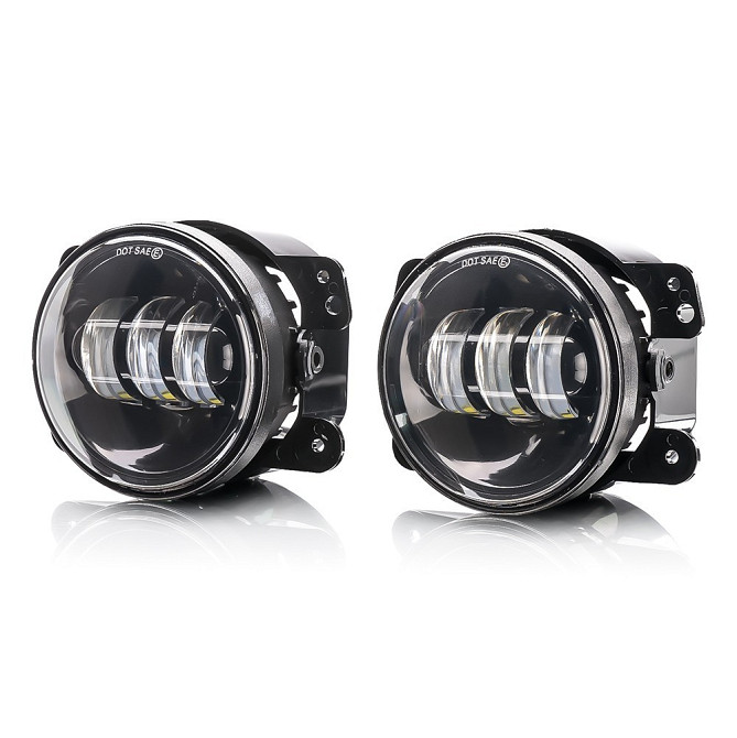 Фара діодна протитуманна J 4" (Bi) W/Y 45W+45W (к-т 2шт) Фари діодні туманки Протитуманки фари Харків - фото 4