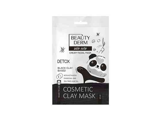 Маска для обличчя 12мл на основі чорної глини АНТИВУГРОВА ТМ BEAUTYDERM Київ