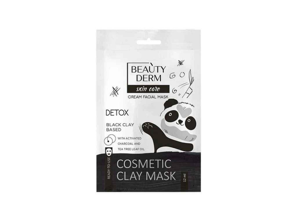 Маска для лица 12мл на основе черной глины АНТИВУГРОВАЯ ТМ BEAUTYDERM Киев - изображение 1