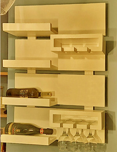 Настенная винная полка 