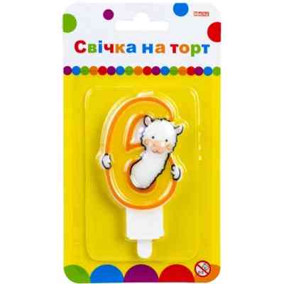 Свеча Maxi Llama "6" висотою 7,62 см (MX622068-6) Винница
