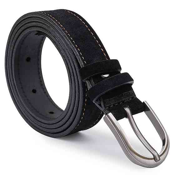 Замшевый ремень для женщин Vintage 20799 Черный Киев