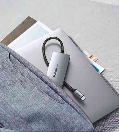 USB-хаб UGREEN CM480 USB-C to 2× USB 3.2+2×USB-C Adapter 10G (UGR-30758) Київ
