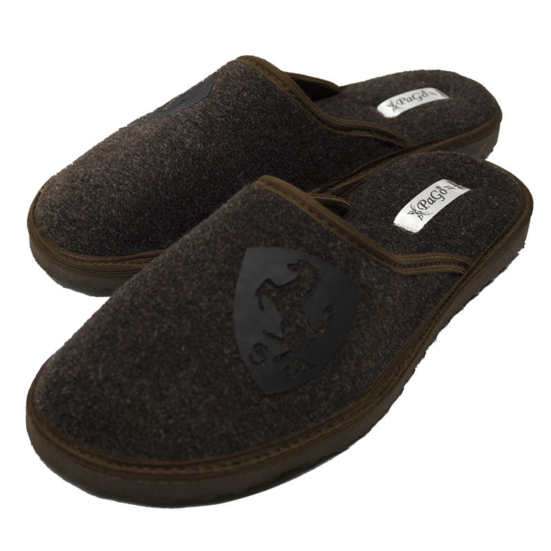 Капці чоловічі кімнатні з повсті "SF" коричневий 45 47 Одеса - фото 1