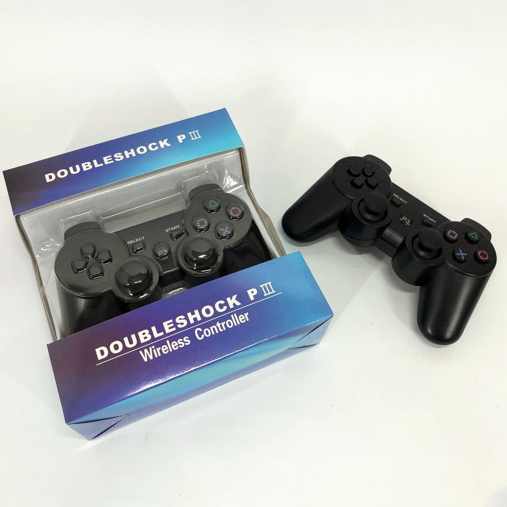 Игровой беспроводной геймпад Doubleshock PS3/PC аккумуляторный джойстик с функцией вибрации. Цвет: черный XZ-69 Львов - изображение 7