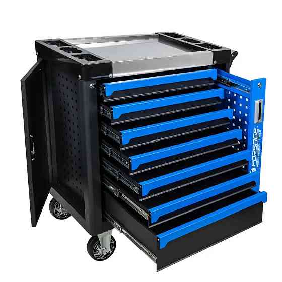 Візок інструментальний 7-поличний з додатковою боковою секцією Forsage F-55301 Одеса