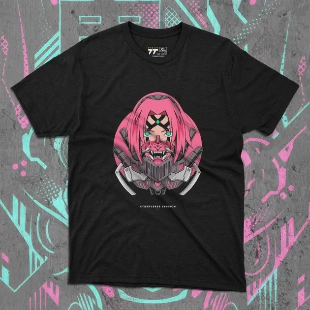 Футболка для подростка мальчика с принтом Наруто Сакура Кібер Версія Размер 160 Anime10103 Днепр - изображение 1