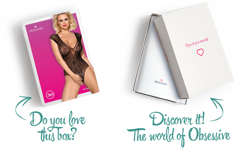 (SALE) Бодистокинг из крупной сетки с кружевом Obsessive B112 teddy XL/XXL, черный, с доступом Sex Aura Киев