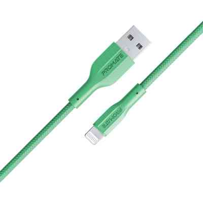 Дата кабель USB 2.0 AM to Lightning 1.0m 2A xCord-Ai green Promate (xcord-ai.green) Вінниця
