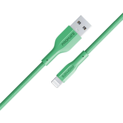 Дата кабель USB 2.0 AM to Lightning 1.0m 2A xCord-Ai green Promate (xcord-ai.green) Вінниця - фото 1