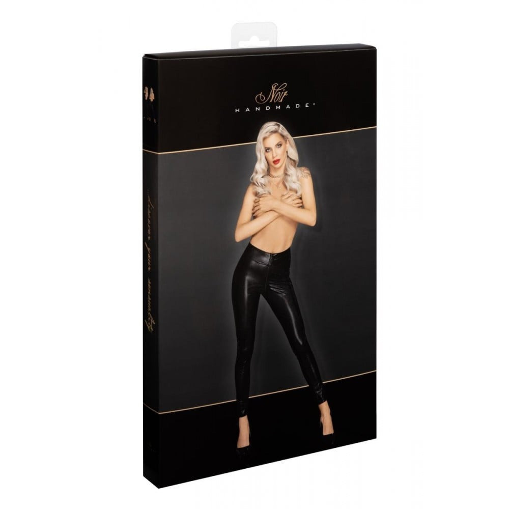 Леггинсы сексуальные со змеиным принтом XL F274 Noir Handmade, черные Sex Aura Киев - изображение 7