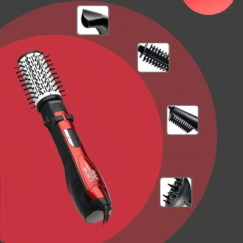 Фен-щетка для волос 5в1 Domotec/RAF R-416 1200Вт 4 насадки с диффузором Одесса - изображение 6