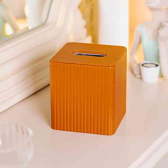 Yiwu Серветниця з еко шкіри 13х13х14.5 см для кафе і ресторанів на стіл Коричнева HP-3-201BR Коломия