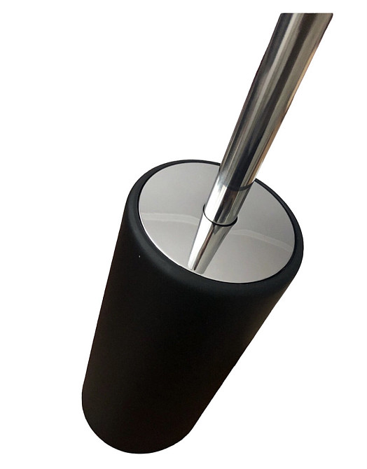 Ершик для унитаза напольный LR911-2  черный закрытый (пластик + металл хромированный) Черновцы - изображение 2