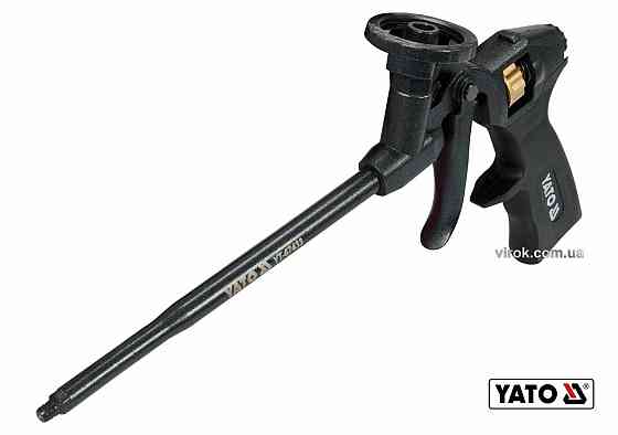 Пістолет для нанесення монтажної піни YATO : алюміній + латунь, пластикова ручка [20] Одеса