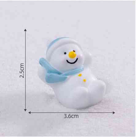 Новогодняя фигурка Снеговик для декора, флорариума, мини-сада, творчества, микроландшафта, песочного стола Одесса