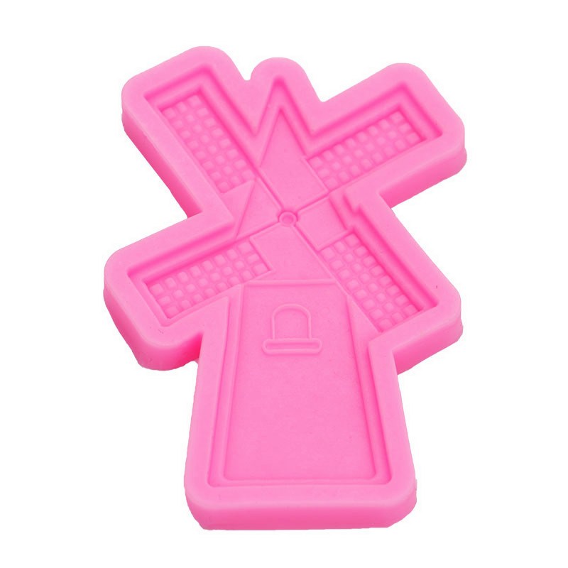 Молд силиконовый Мельница 105 на 70 мм розовый Киев - изображение 5