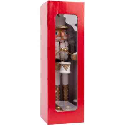 Новорічна фігурка Novogod`ko Лускунчик 30 см Дерево Золото (974678) Вінниця