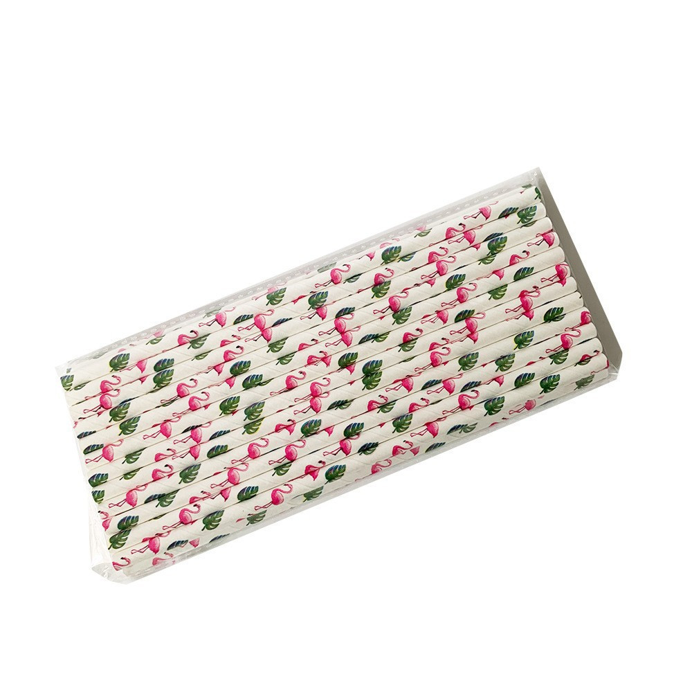 Коктейльні трубочки Фламінго 25штук 20 см різнобарвний Київ - фото 4