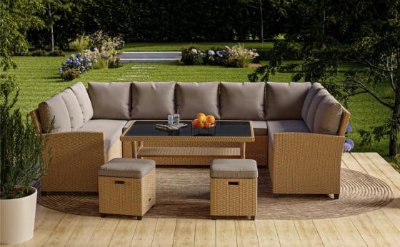 Комплект садових меблів Di Volio Livorno Бежевий/Світло-сірий Киев