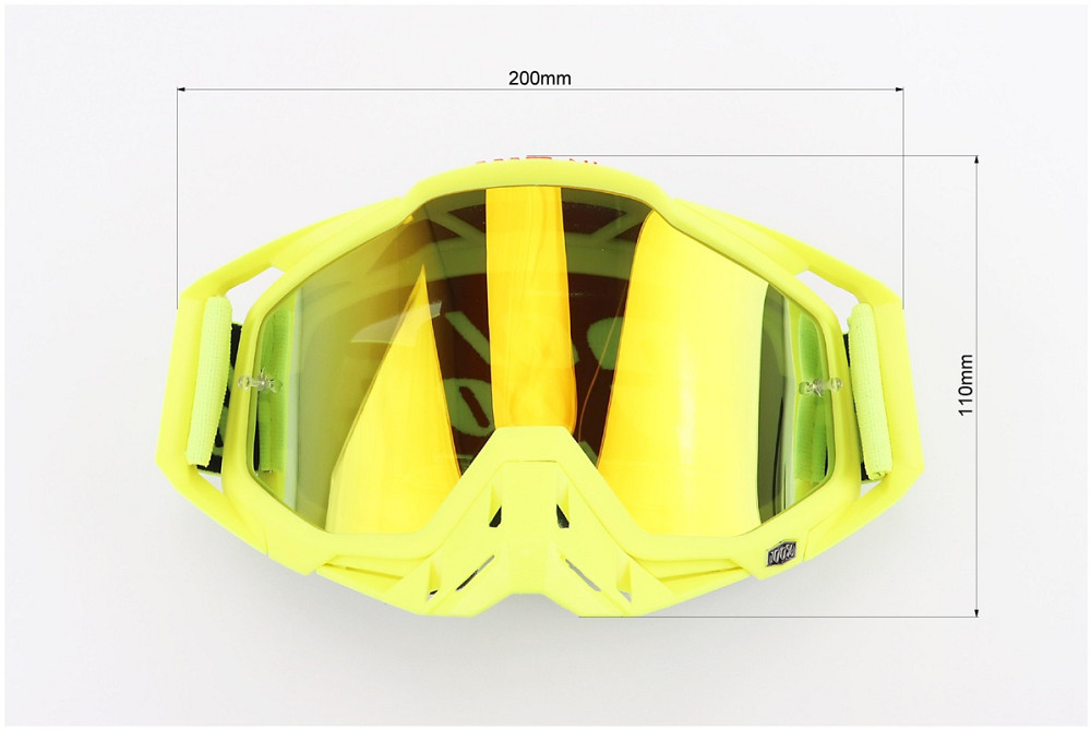 Окуляри кросові/ендуро/АТV, жовті (дзеркальне скло) Киев - изображение 4