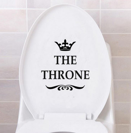 Наклейка на кришку унітазу The Throne Київ - фото 1