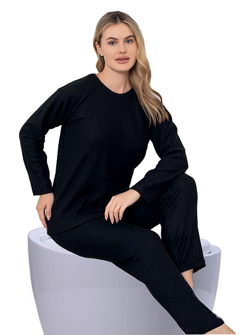Пижама женская черная P2205 XXL Киев - изображение 1