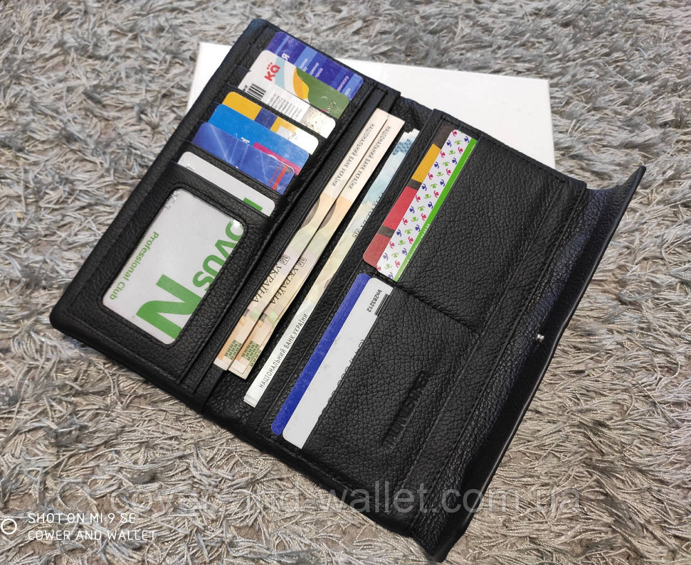 Удобный длинный мужской кожаный кошелек ST 42 Киев - изображение 2