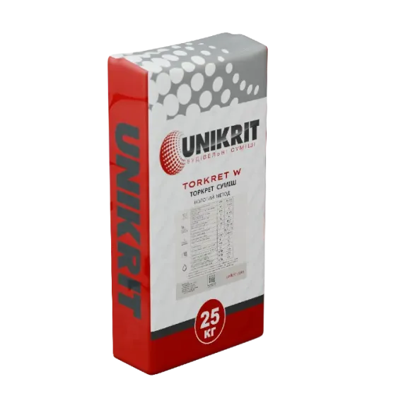 Влажная смесь шилькрета Unikrit Torkret W Харьков