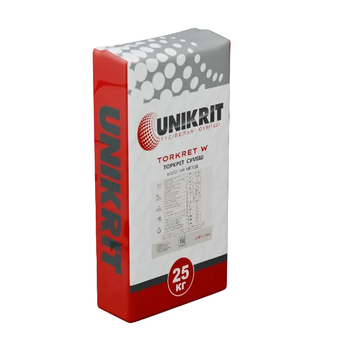 Влажная смесь шилькрета Unikrit Torkret W Харьков - изображение 1