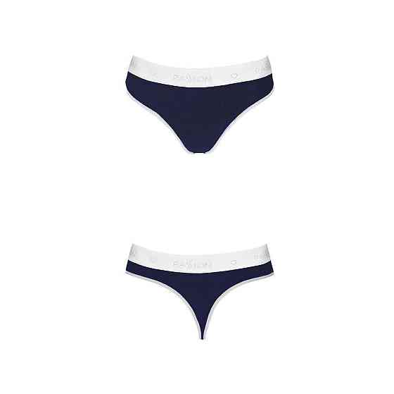 Спортивні трусики-стрінги Passion PS007 PANTIES XL, navy blue Sex Aura Київ