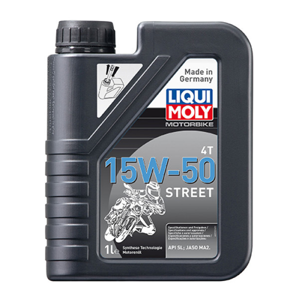 Олива для 4-тактних двигунів Liqui Moly Motorbike 4T 15W-50 Street 1л Львів - фото 1